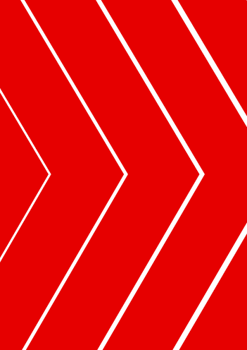 Red background white chevrons