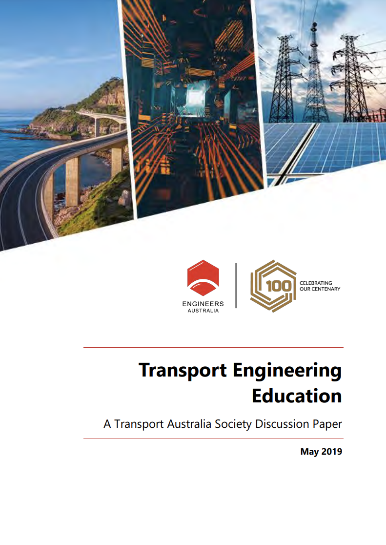 Transport engineering education discussion paper cover