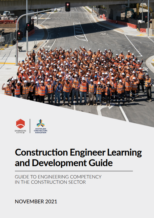 Construction engineer learning and development guide cover
