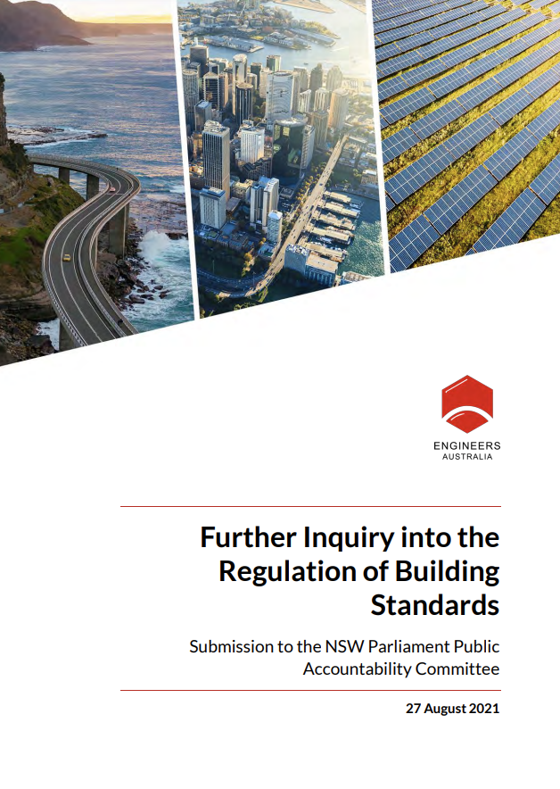 Inquiry into regulation of building standards cover