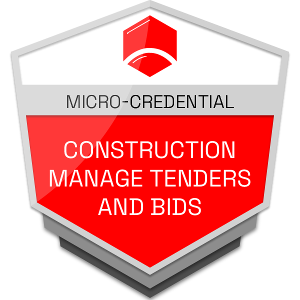 Construction manage tenders and bids micro-credential