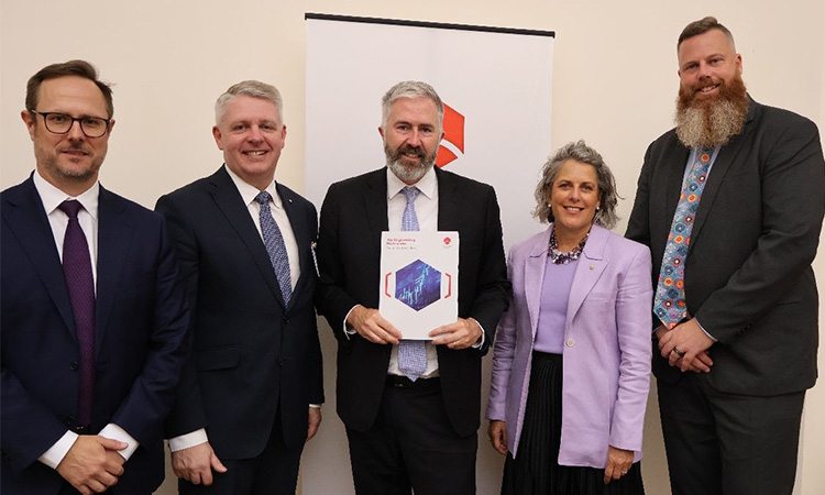 Group Executive for Policy and Public Affairs, Damian Ogden, Board Chair Dr Nick Fleming, Senator the Hon Anthony Chisholm, Assistant Minister for Education and Assistant Minister for Regional Development, CEO Romilly Madew AO, Mr Dan Repacholi MP, Member for Hunter.