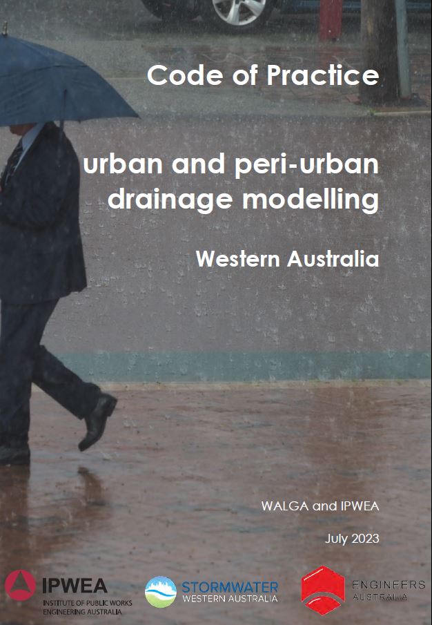 Cover of the code of practice for urban draining modelling Western Australia
