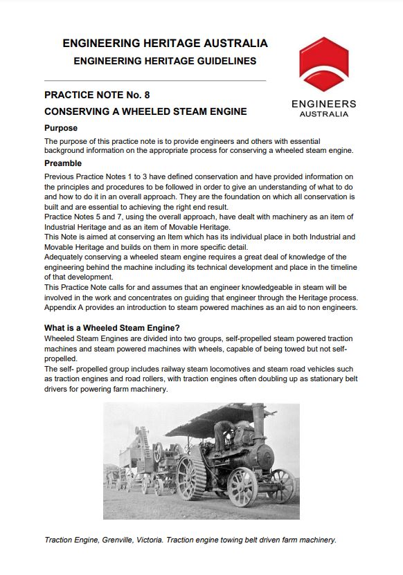 Cover of conserving steam wheeled engines