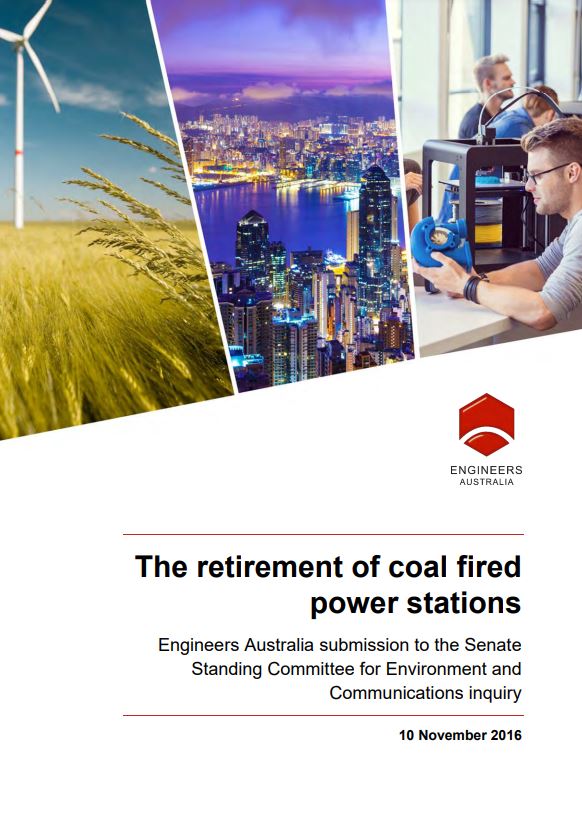 Cover of Retirement of coal powered stations