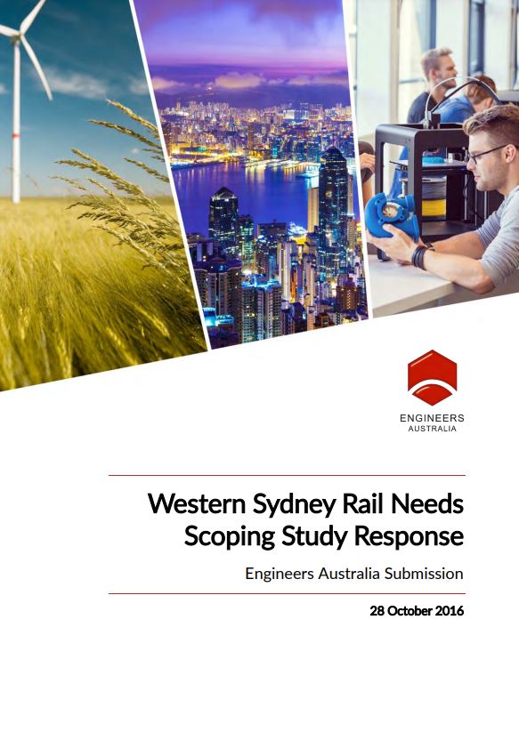 Cover of Western Sydney rail needs