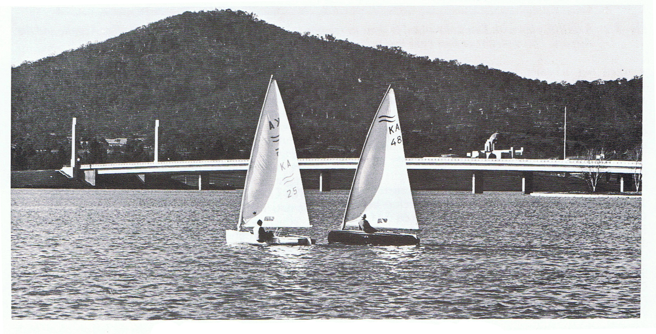 Sailing on Lake Burley Griffin