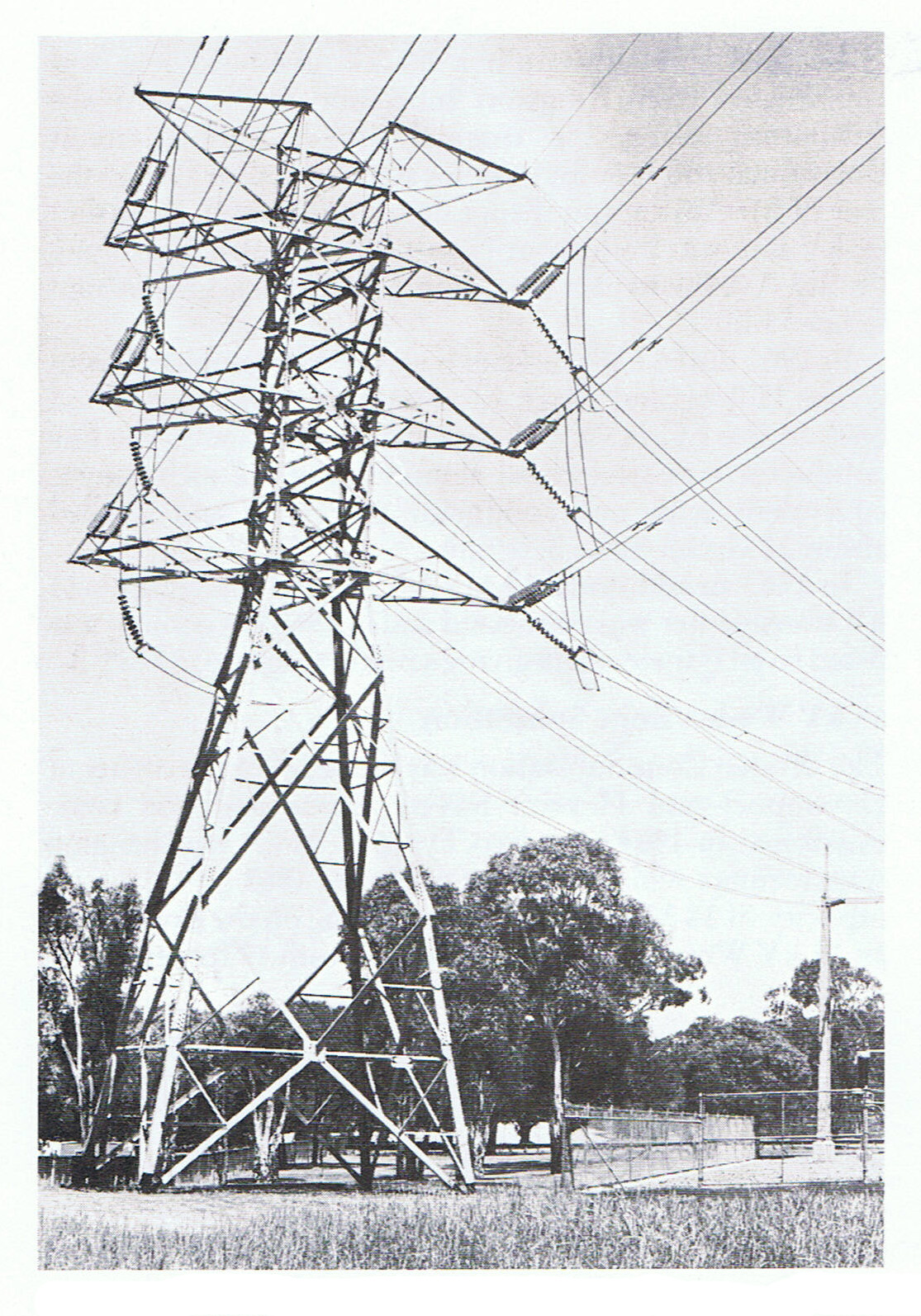 132 kV double circuit terminal tower