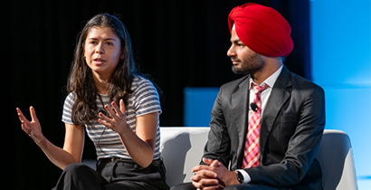 Simone Costello and Sarbjeet Singh at CSE23